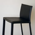 thumbnail image 3 of Atlin Designs 25" Leather Counter Stool in Black (Set of 2), 3 of 4