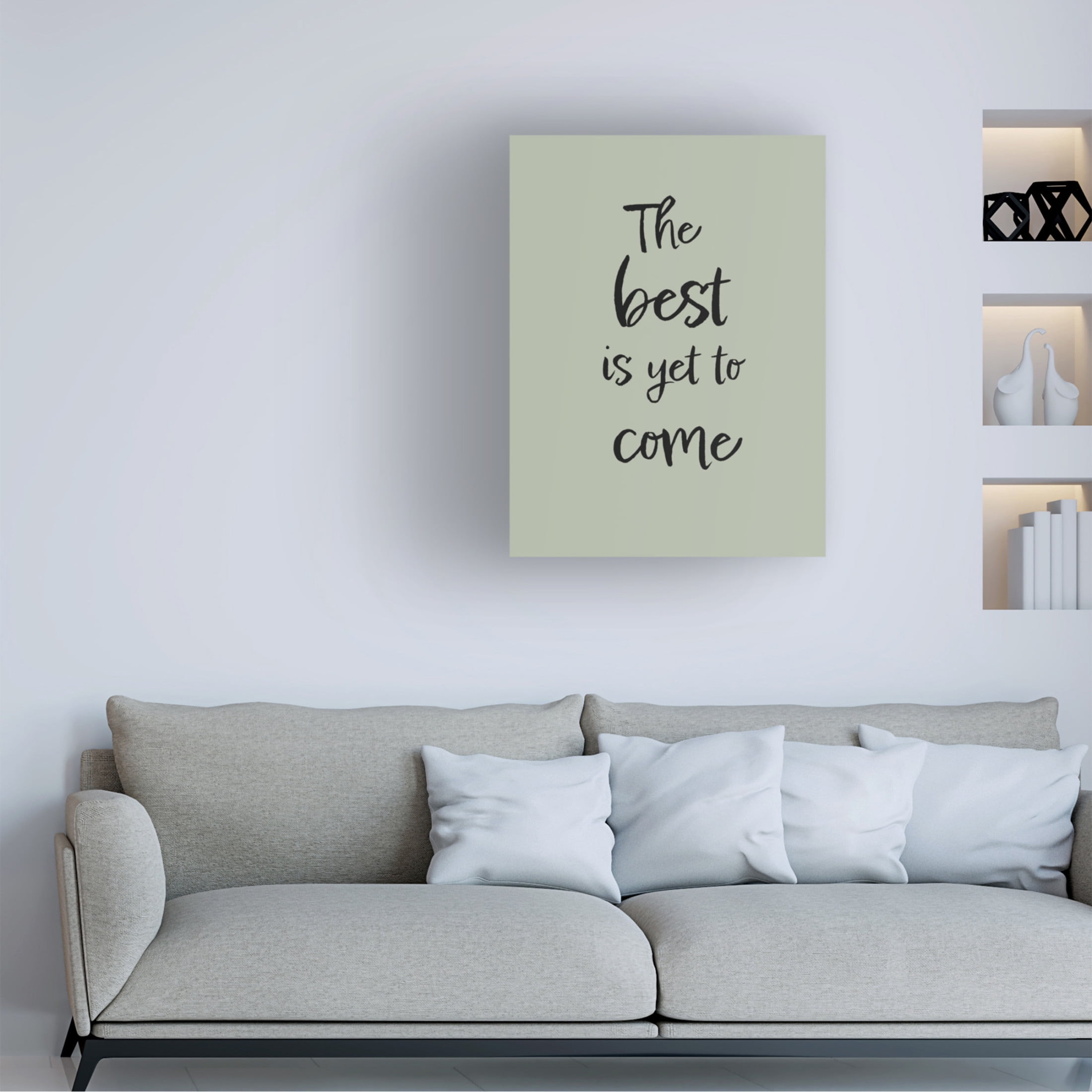 Trademark Fine Art Pictufy Studio The Best is Yet to Come Green Canvas Wall Art