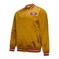 thumbnail image 2 of Men's Mitchell & Ness Gold San Francisco 49ers Double Down Satin Full-Snap Jacket, 2 of 7