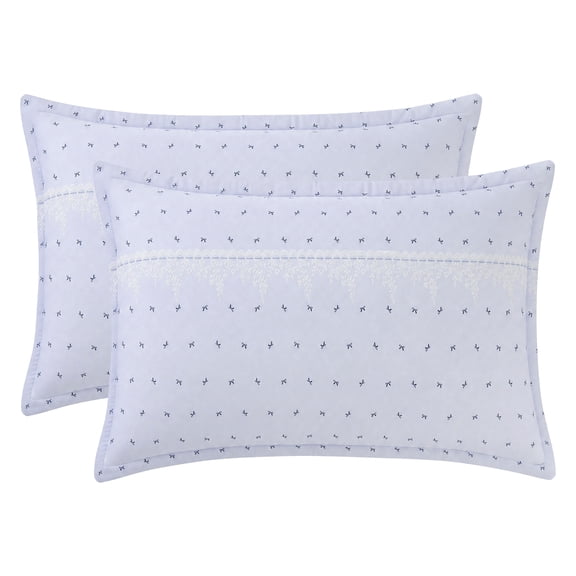 Unique Bargains 2 Pack Cotton Smooth Cooling Envelope Closure Pillowcases Blue A