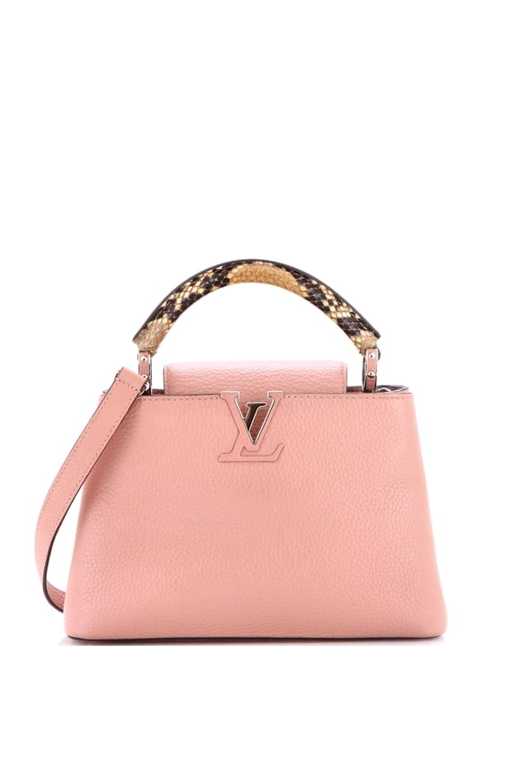 Pre-Owned Capucines Bag Leather with Python BB By Rebag
