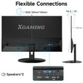 thumbnail image 4 of Memzuoix 27 Inch Monitor - 1080P, VA Panel, Full HD, Frameless, 100Hz, FreeSync, Built-in Speakers,for Working and Gaming, Low Blue Light, Flicker Free, HDMI, VESA Mountable, Tilt -Black, 4 of 9