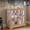 Oak, variant on CKEASEAN 32''H Antique Curio Cabinet with Smartphone-Controlled Lights, Lighted Glass Display Cabinet, Retro Style Showcase with Lattice Doors, Rack for Bathroom and Living room