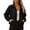 Black, variant on Women's Outdoor Hiking Jacket,Water Resistant Windproof Running Camping Trekking Coat with Pockets,Army Green Women's S-XXXL