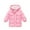#151-Pink, variant on AUNVITO Girls & Boys 2-12Y Winter Thickened Hooded Coat, Long Sleeve Heavy Warm Cotton Jacket Cold Weather Solid Color Casual Outerwear