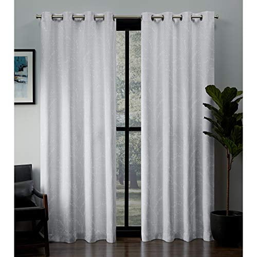 Exclusive Home Rideaux Kilberry Tissé Occultant Haut Rideau Paire, Hiver, 52x108, 2 Pièces