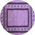thumbnail image 1 of Ahgly Company Indoor Round Abstract Blue Contemporary Area Rugs, 6' Round, 1 of 4