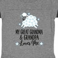 thumbnail image 3 of Inktastic My Great Grandpa and Grandma Love Me Boy Lamb Boys or Girls Baby Bodysuit, 3 of 4