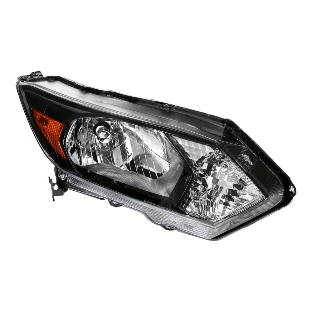 SpecD Tuning Shiny Black Right Passenger Side Headlight for 20162018