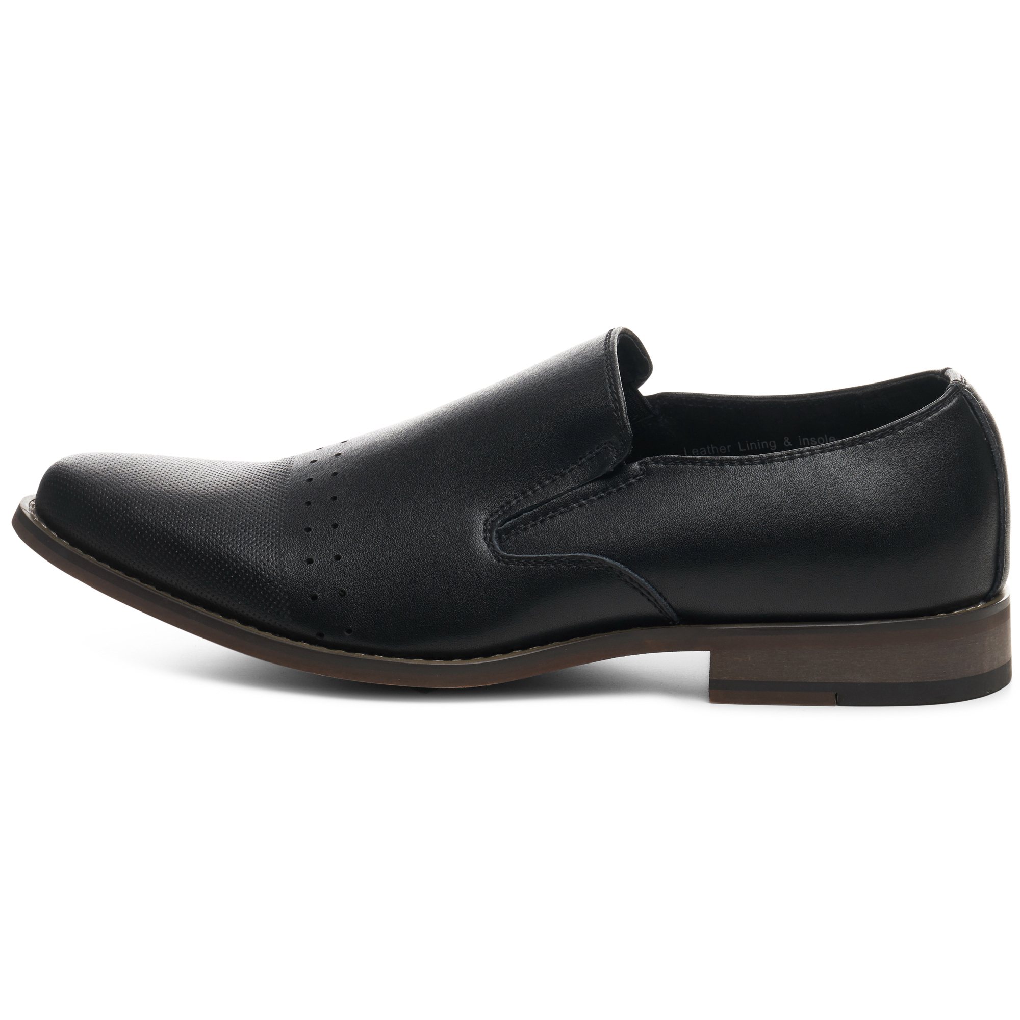 Alpine Swiss Double Diamond Mens Leather Loafers Oxford Slip-on Dress Shoes - image 2 of 7