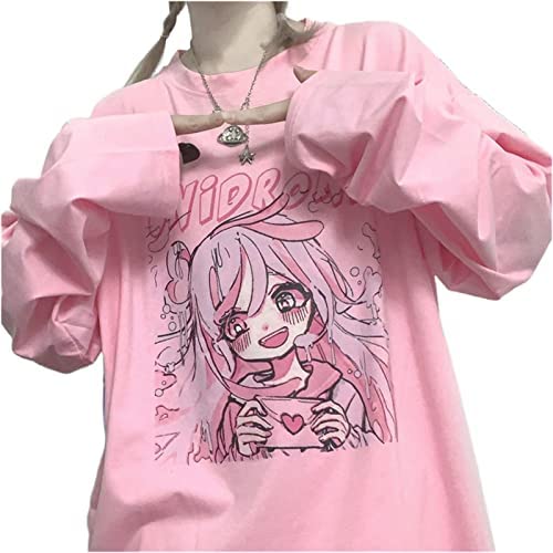 Rosa Kawaii Japonês Camisola Mulheres Harajuku Anime Roupa Do Gato Mori  Menina Formal Quente Linda Bonito Paw Gráfico Pulôver De $196,79