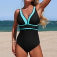thumbnail image 6 of Afdoent One Piece Swimsuit Women Casual Tummy Control Swimsuit V Neck Tankini Bathing With High Waisted Bottoms And Back Coverage 2026 Summer Swimwear, 6 of 6
