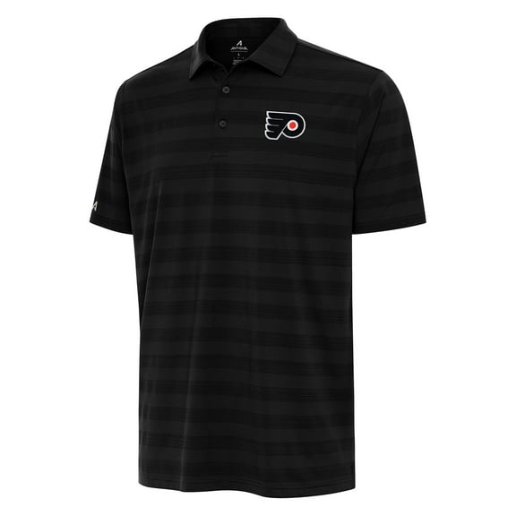 Men's Antigua Black Philadelphia Flyers Tunnel Polo