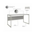 thumbnail image 3 of Hybrid 60W x 30D Computer Table Desk in Platinum Gray - Engineered Wood, 3 of 8