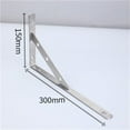 thumbnail image 2 of Soporte triangular de acero inoxidable engrosado para pared divisoria fija desmontable en ángulo recto de 3 mm de espesor 300 mm 12 pulgadas con tornillo de expansión de hierro 6x40, 2 of 5