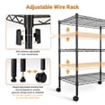 thumbnail image 5 of Estantes de almacenamiento HealSmart de 3 niveles, 340 kg, capacidad 61 x 35 x 81 cm, 5 of 5