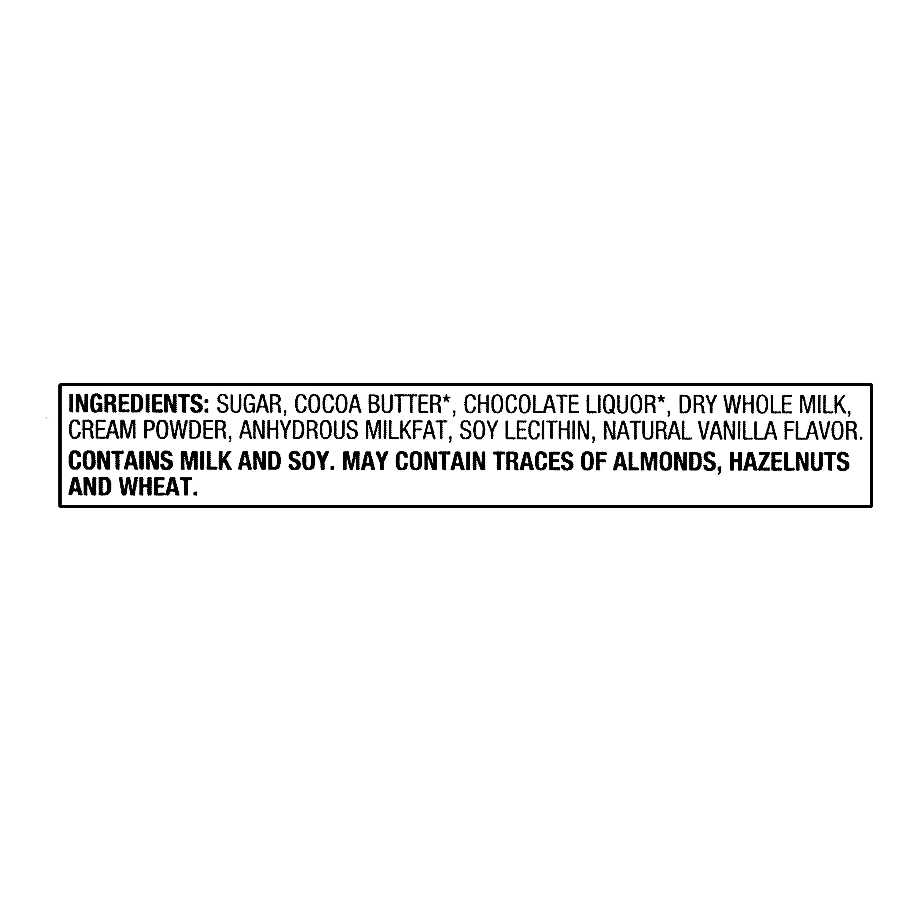 Great Value Milk Chocolate Bar, 3.52 oz