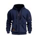 thumbnail image 1 of MHFRRA Sudadera con Capucha y Cremallera, Chaqueta con Cremallera Completa y Bolsillos Delanteros, Jersey Deportivo Ligero, Ajuste Cómodo E Informal Marina de guerra, 1 of 2