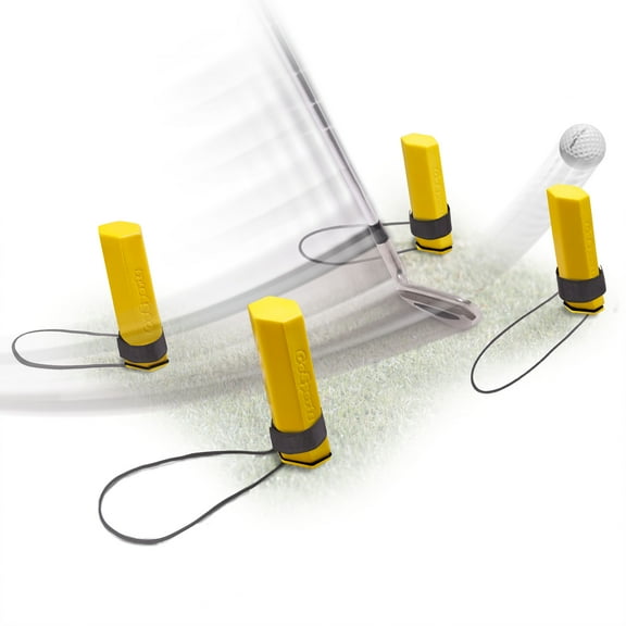 GoSports Golf HEX TRACK Swing Path Training Pylons - Fix Slices, Hooks, Alignment and More