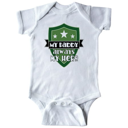 

Inktastic Daddy Always My Hero Military Support Gift Baby Boy or Baby Girl Bodysuit