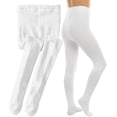 thumbnail image 6 of ToBeInStyle Girls Pack of 6 Classic Pull-On Assorted Warm Winter Tights, 6 of 7