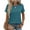 261#Turquoise, variant on Womens Tshirt Short Sleeve Summer Tops Crewneck Casual Basic Tee Shirts Spring Clothes Trendy Outfit Purple 3XL