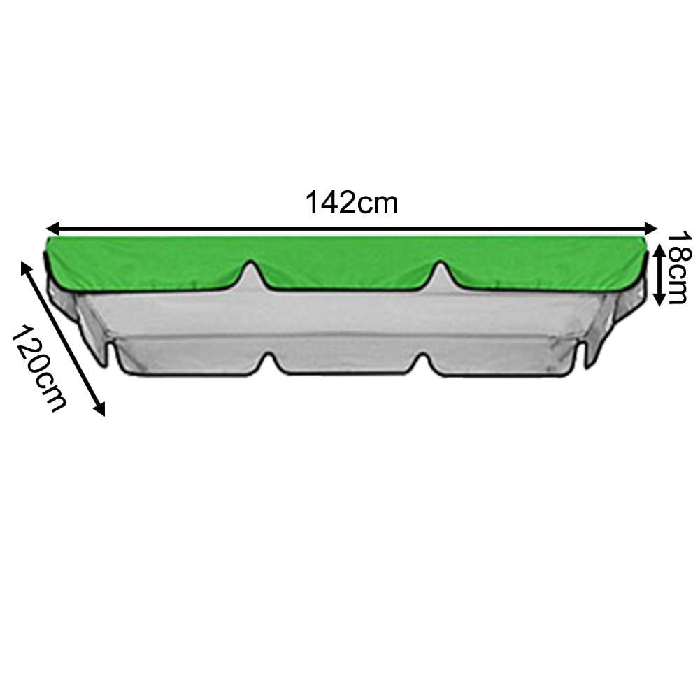 Housse de Balançoire Résistante aux UV, Toile de Remplacement pour Jardin et Cour, Imperméable et Résistante aux UV pour Balançoire 3 Places