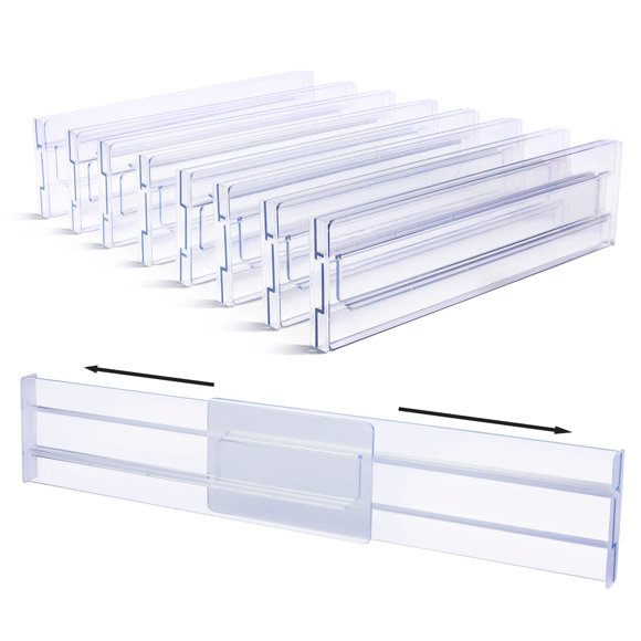 Separadores de cajones y organizadores Vtopmart, paquete de 8, 3,2 cm de alto