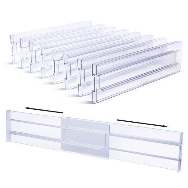 Separadores de cajones y organizadores Vtopmart, paquete de 8, 3,2 cm de alto