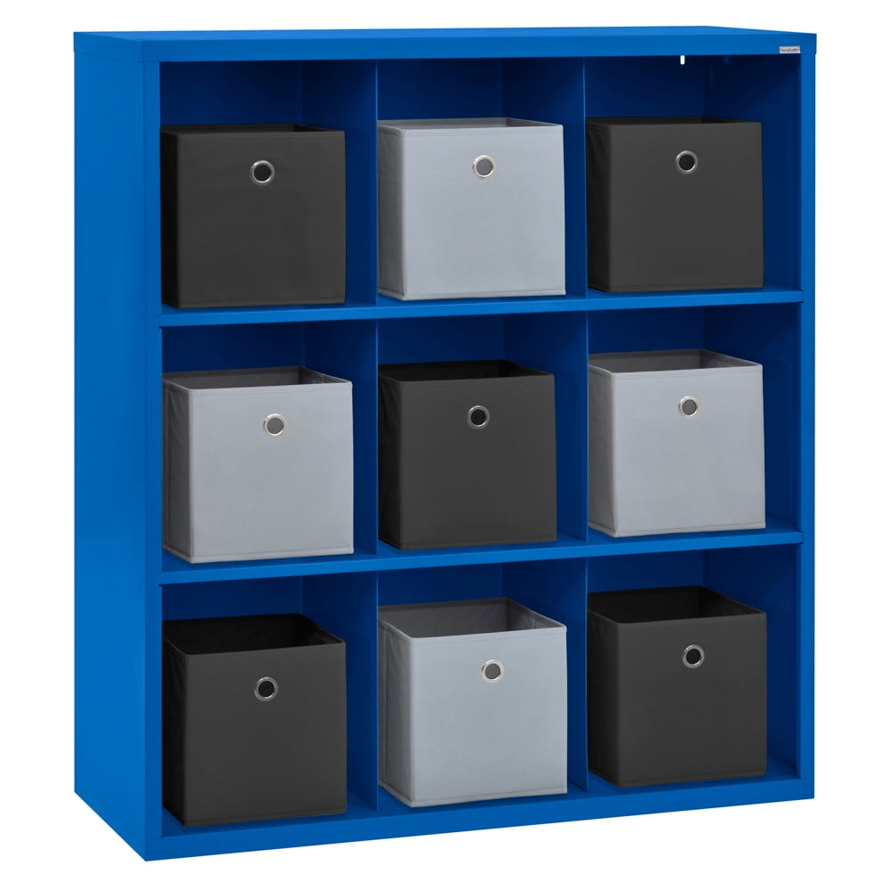 Cubby 46 in. x 52 in. Blue 9-Cube Organizer