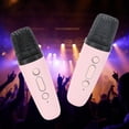 thumbnail image 3 of Machine de Karaoké Portable Polyvalente avec Lumière Intégrée Double Microphone Haut-Parleur pour Fête Anniversaire Extérieur, 3 of 7