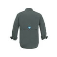thumbnail image 2 of Tuna Men's Fishing Long Sleeve Button Down UPF 50+ Sun Protection Soild Waterproof Fast Dry Shirts (Dark Gray 7# 2XL), 2 of 5
