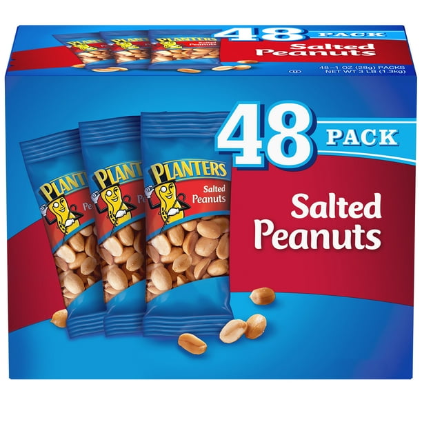 Planters Salted Peanuts, 48 ct Box, 1 oz Packs
