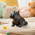 thumbnail image 5 of Eespoir Clumsy Yoga Master Hippo Resin Figurine, Hippo Figurine Yoga Statue, Sculpture Desktop Decor for Home Office Shelf, 5 of 5