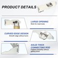 thumbnail image 3 of Uxcell 2.5 Inch Door Lock Hasp Latch, 2 Pack 304 Stainless Steel Security Padlock Latch Door Gate Lock Hasp, 3 of 7