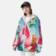 thumbnail image 3 of Fotbe Tropical Flamingo Pool Float Chaqueta con Protección Solar UPF 50+ para Hombre y Mujer, Camisa con Capucha y Bolsillos-Medium, 3 of 7