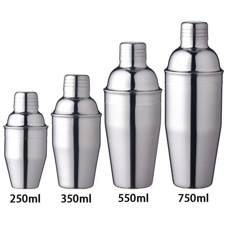 

1Pcs 250/350/550/750ml Stainless Steel Cocktail Shaker Cocktail Mixer Wine Martini Drinking Boston Style Shaker Party Bar Tools