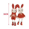 thumbnail image 4 of Crochet Kit for Beginner Cute Starter Arts Craft Set Kit Handmade Rabbits Includes Yarn, Hook, Accessories Orange, 4 of 9