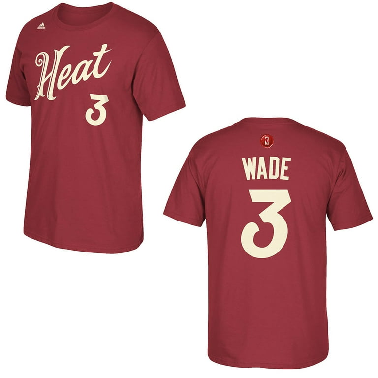 adidas, Shirts, Adidas Nba Dwayne Wade Miami Heat Blackout Jersey Size  Medium