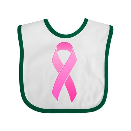 

Inktastic Breast Cancer Pink Awareness Ribbon Gift Baby Boy or Baby Girl Bib