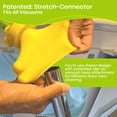 thumbnail image 3 of Dust Daisy Pro: Stretch-On Dryer Vent Cleaner Kit w/Washable Lint Cling, 33" Extra-Long Reach, Universal Fit, Enhanced Vacuum Hose Attachment - Energy Saving, Innovative Daisy Design - Patented, 3 of 3