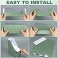 thumbnail image 4 of Sage Green Magazine File Holder Set Of 6 Sturdy Cardboard Desk Organizer With Gold-Tone Label Slots For Home Office Bookshelf, 4 of 7