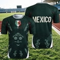 thumbnail image 5 of Kids Boys Girls Soccer Raglan Top Football Mexico Short Sleeve Boys 2026 Fan International Shirts Streetwear Summer Graphic Tee Tops 1-13 Years, 5 of 5