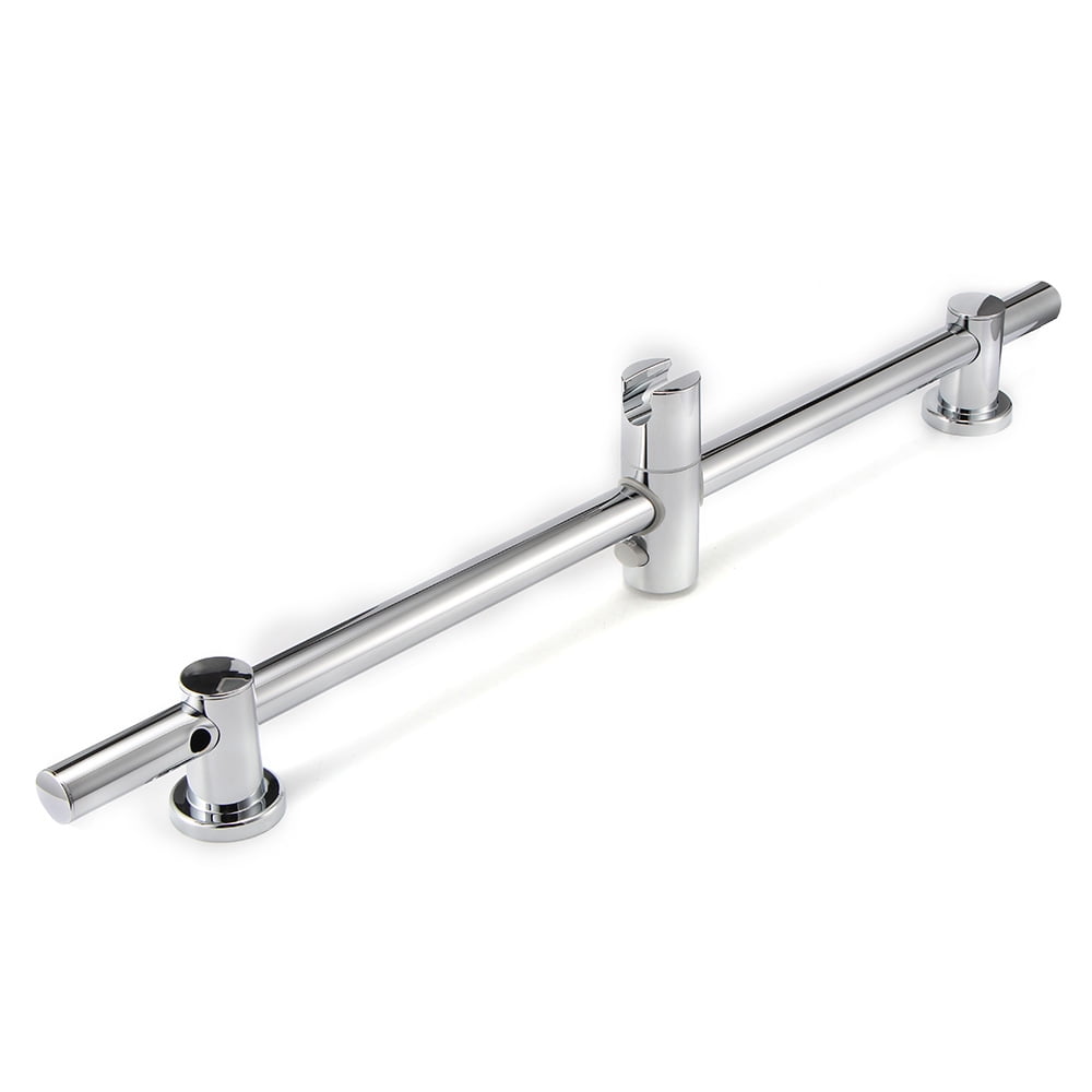 Lemonbest Chrome Bathroom Adjustable Shower Riser Rail Bracket Shower