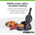thumbnail image 3 of Open Box Presto Stuffler Stuffed Belgian Waffle Maker Nonstick Appliance, Black, 3 of 12