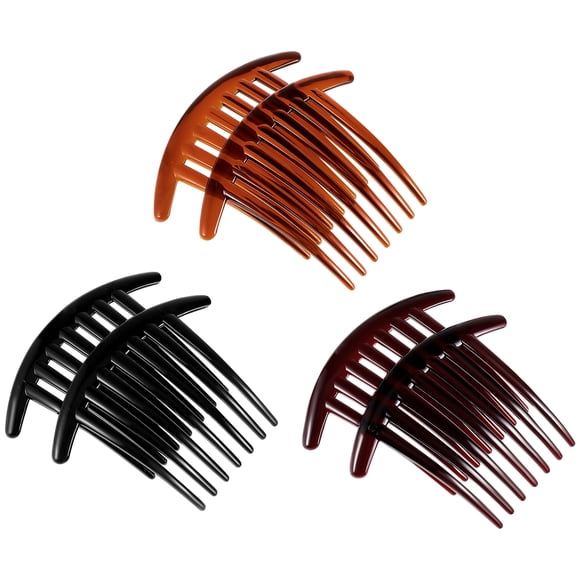6pcs Plastic Hair Side Comb French Twists Comb Women Hair Styling Accessories