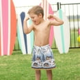 thumbnail image 4 of FORMRS Boys Swim Trunks Quick Dry Mesh Liner Boardshorts Sizes XS-XL, Winter Village, 4 of 7