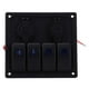 thumbnail image 1 of Interruptor basculante de 4 bandas interruptor de palanca de encendido y apagado de larga duración múltiples protecciones para automóviles de 12-24 V camiones y barcos ANGGREK Otros, 1 of 8