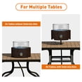 thumbnail image 6 of COSIEST 12" Brown Tabletop Fire Pit, 40,000 BTU Outdoor Propane Fireplace w Magnesium Oxide Round Base, 6 of 7