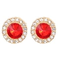 thumbnail image 3 of Fiudx Conjunto de Joyas de Cristal, Elegante Collar con Colgante Redondo, Impresionante Par de Pendientes, Hermosa Pulsera, Perfecto para Fiestas o Regalos, Ideal para Mujeres y Niñas, Especial de Sa, 3 of 6